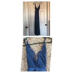 Tobi Blue Maxi Dress, Formal